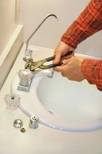 Fixing leaky faucet