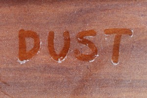 Dust on hardwood