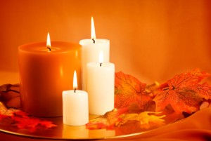 Thanksgiving candle tray