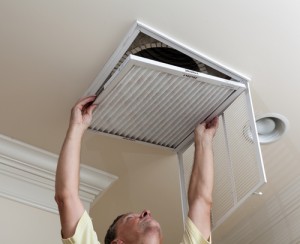 Changing air filter in home