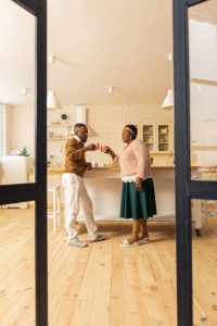 couple enjoying home