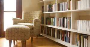 home library reading nook study