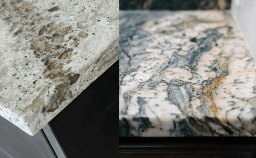 quartz and granite countertops